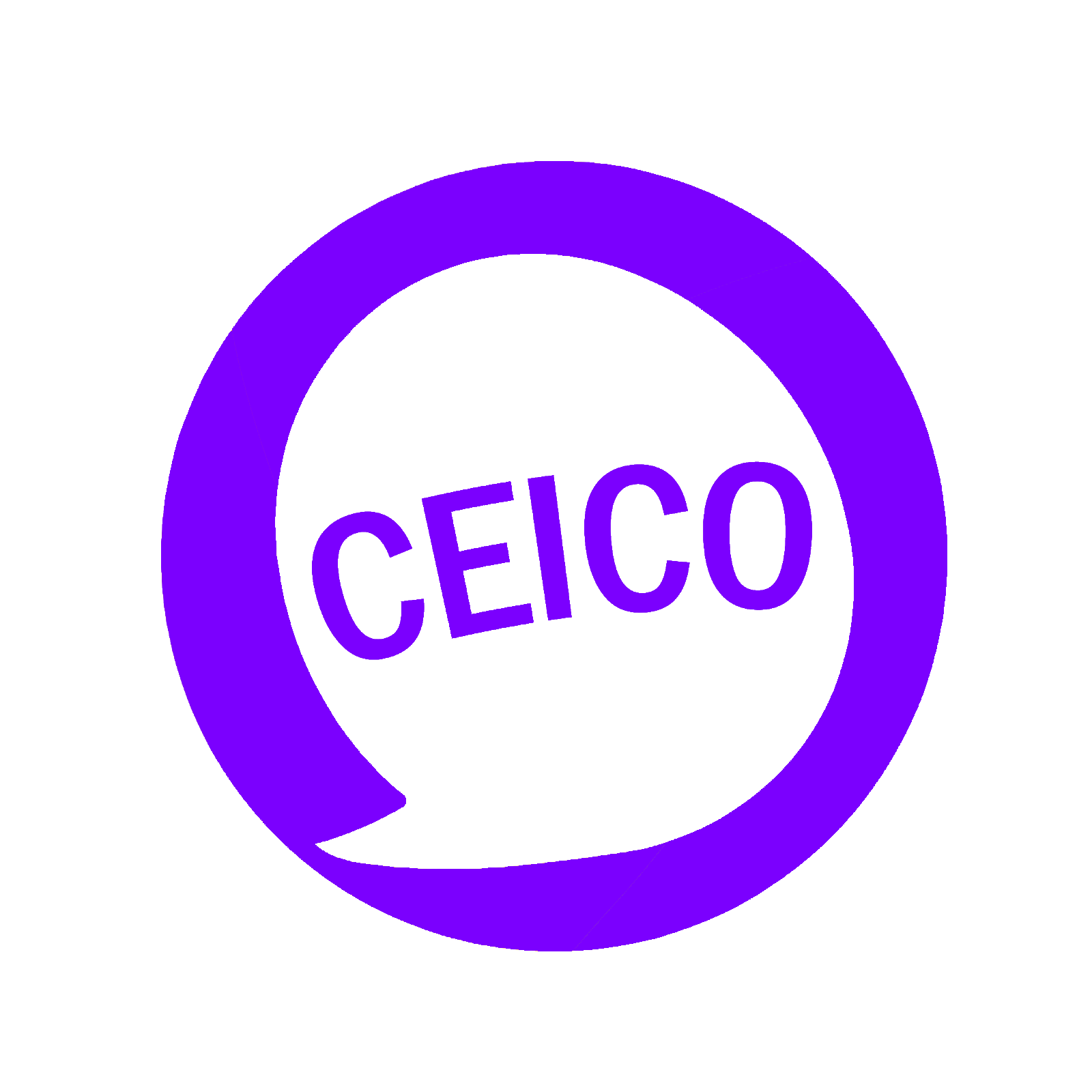 Logo del Centro de Estudiantes de Información y Comunicación en color violeta